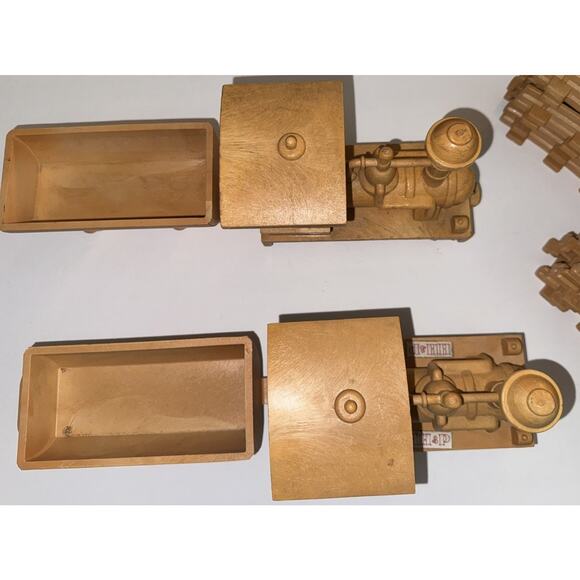 Vintage LIONEL Happy Huff-N-Puff 1970s HH&P Toy Push Train Set Resin w 12 Tracks - Picture 7 of 13